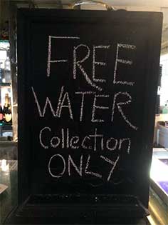 Free water! 10th Jan 2014